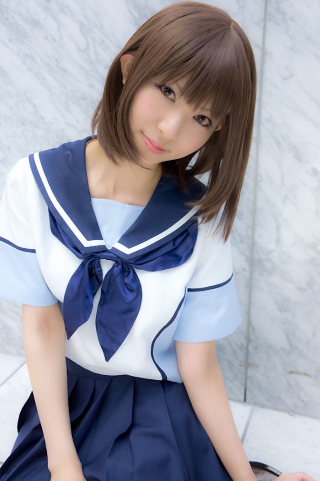 コスプレイヤー 璃波 ミニスカに白ハイソックスがエロい 『ラブプラス』 姉ヶ崎寧々のコスプレ画像