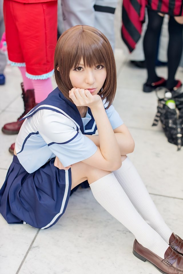 コスプレイヤー 璃波 ミニスカに白ハイソックスがエロい 『ラブプラス』 姉ヶ崎寧々のコスプレ画像