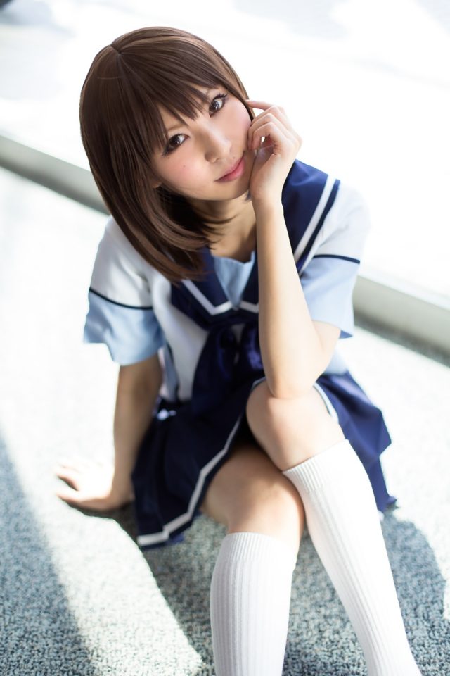 コスプレイヤー 璃波 ミニスカに白ハイソックスがエロい 『ラブプラス』 姉ヶ崎寧々のコスプレ画像