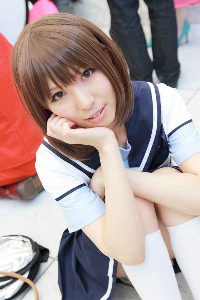 コスプレイヤー 璃波 ミニスカに白ハイソックスがエロい 『ラブプラス』 姉ヶ崎寧々のコスプレ画像