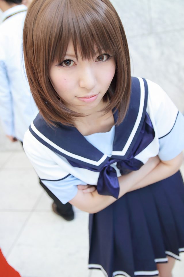 コスプレイヤー 璃波 ミニスカに白ハイソックスがエロい 『ラブプラス』 姉ヶ崎寧々のコスプレ画像