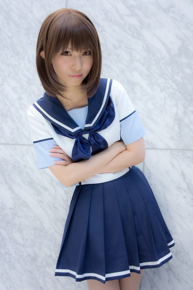 コスプレイヤー 璃波 ミニスカに白ハイソックスがエロい 『ラブプラス』 姉ヶ崎寧々のコスプレ画像