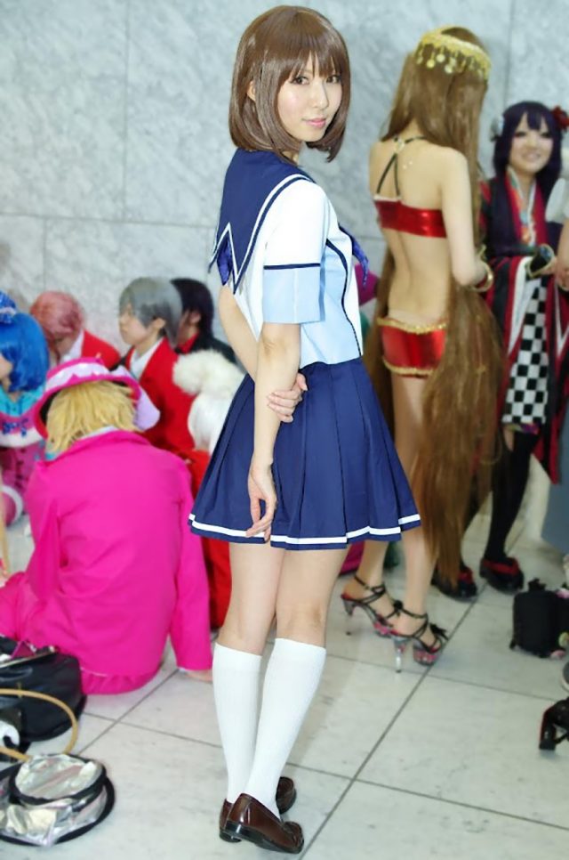 コスプレイヤー 璃波 ミニスカに白ハイソックスがエロい 『ラブプラス』 姉ヶ崎寧々のコスプレ画像