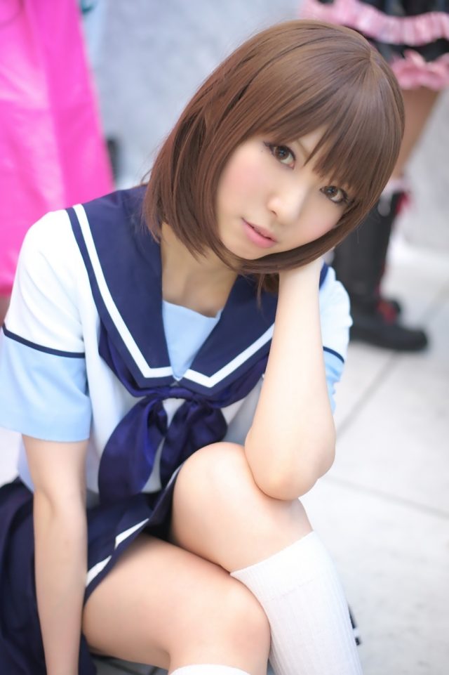 コスプレイヤー 璃波 ミニスカに白ハイソックスがエロい 『ラブプラス』 姉ヶ崎寧々のコスプレ画像