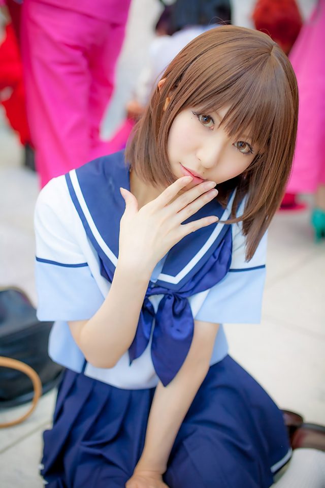 コスプレイヤー 璃波 ミニスカに白ハイソックスがエロい 『ラブプラス』 姉ヶ崎寧々のコスプレ画像