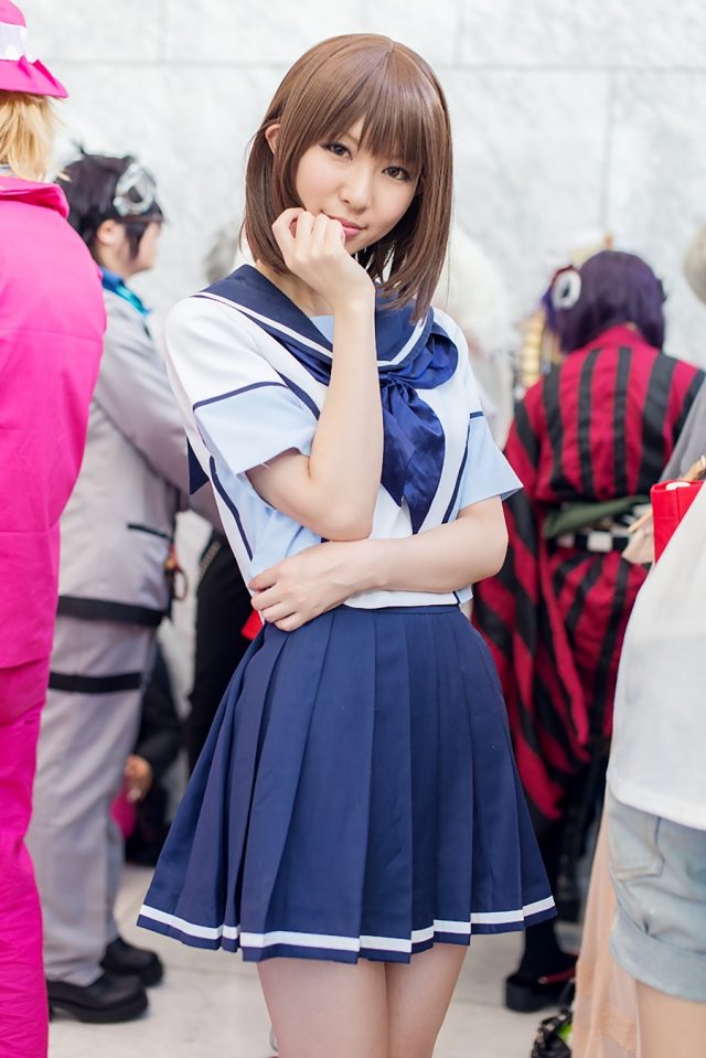 コスプレイヤー 璃波 ミニスカに白ハイソックスがエロい 『ラブプラス』 姉ヶ崎寧々のコスプレ画像