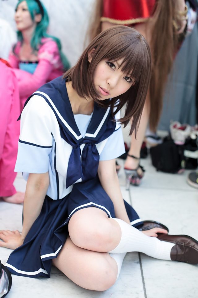 コスプレイヤー 璃波 ミニスカに白ハイソックスがエロい 『ラブプラス』 姉ヶ崎寧々のコスプレ画像