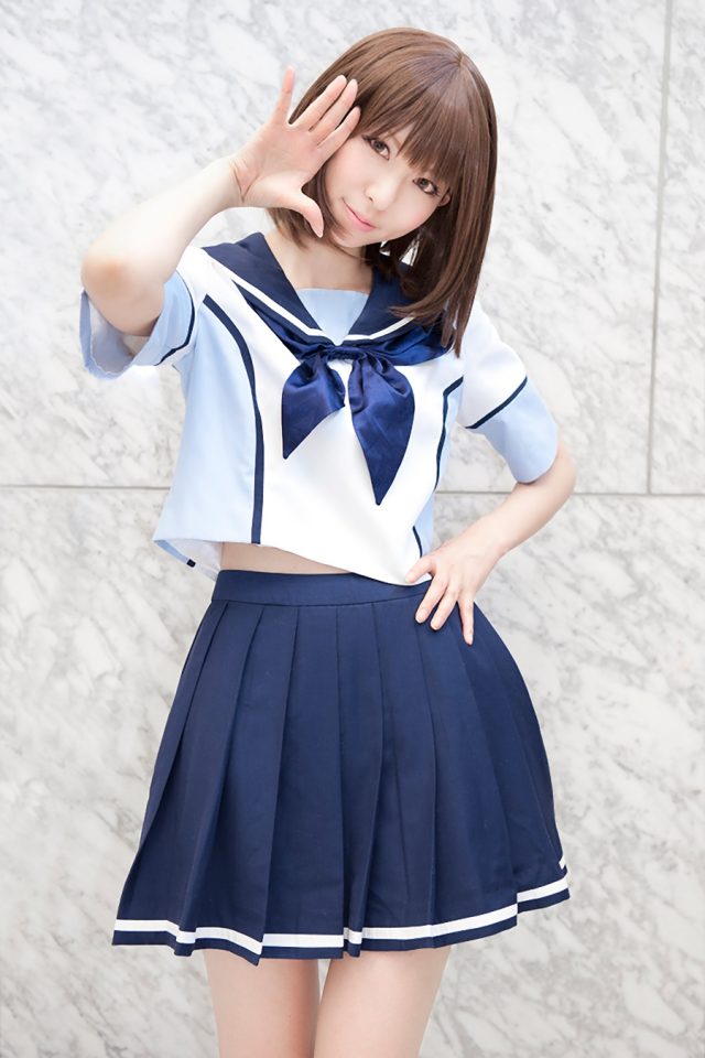 コスプレイヤー 璃波 ミニスカに白ハイソックスがエロい 『ラブプラス』 姉ヶ崎寧々のコスプレ画像
