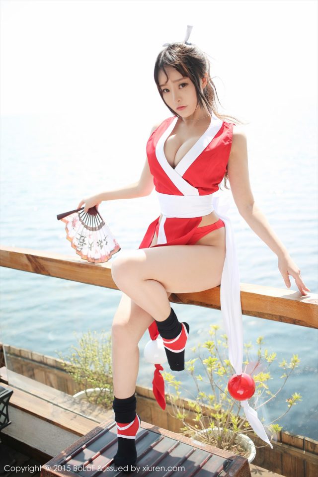 柳侑绮 不知火舞コスプレ画像