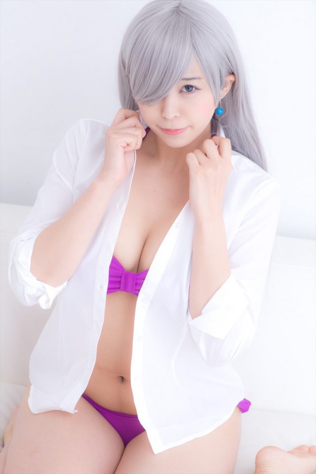 コスプレイヤーつぐ 水着の食い込みがエロい 『七つの大罪』 エリザベスのコスプレ画像