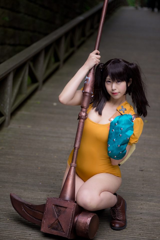 コスプレイヤーつぐ レオタードの食い込みがエロい 『七つの大罪』 ディアンヌのコスプレ画像