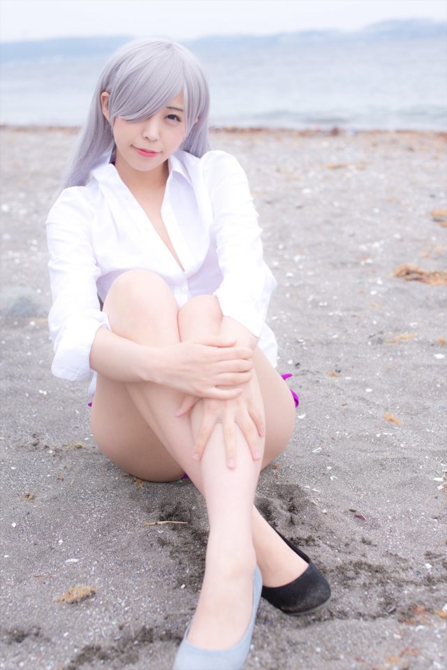 コスプレイヤーつぐ 水着の食い込みがエロい 『七つの大罪』 エリザベスのコスプレ画像