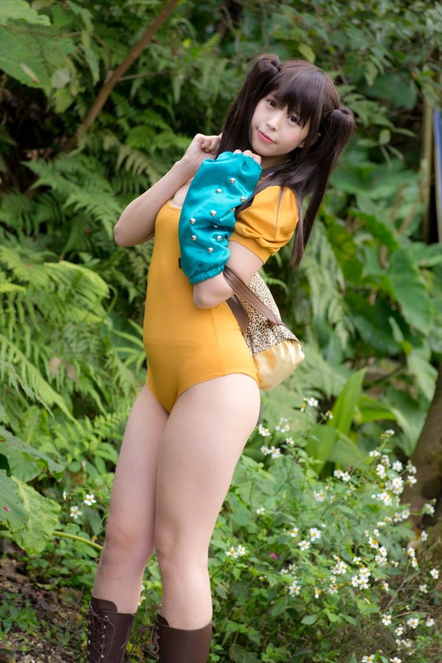 コスプレイヤーつぐ レオタードの食い込みがエロい 『七つの大罪』 ディアンヌのコスプレ画像