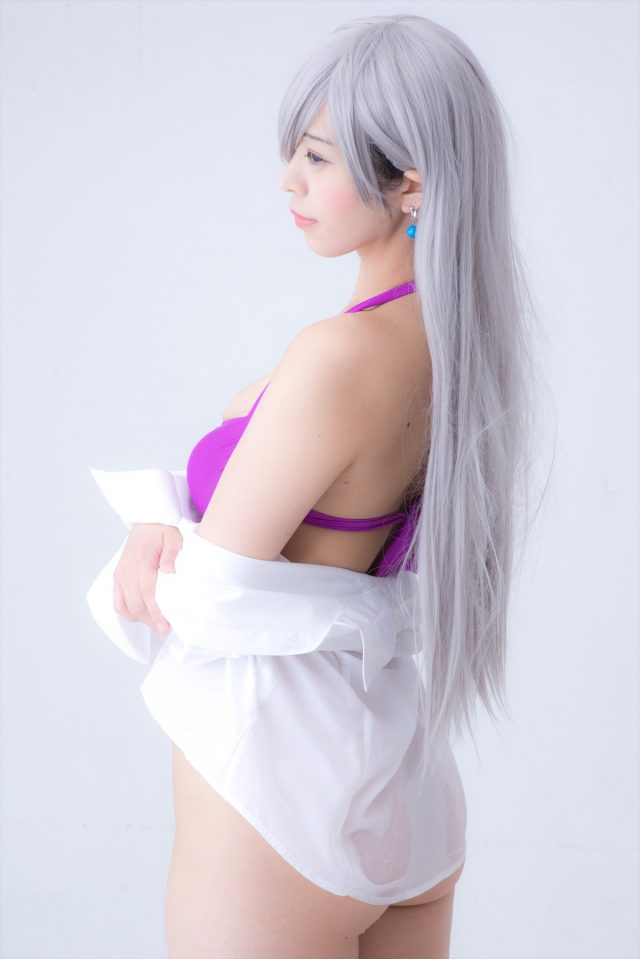 コスプレイヤーつぐ 水着の食い込みがエロい 『七つの大罪』 エリザベスのコスプレ画像