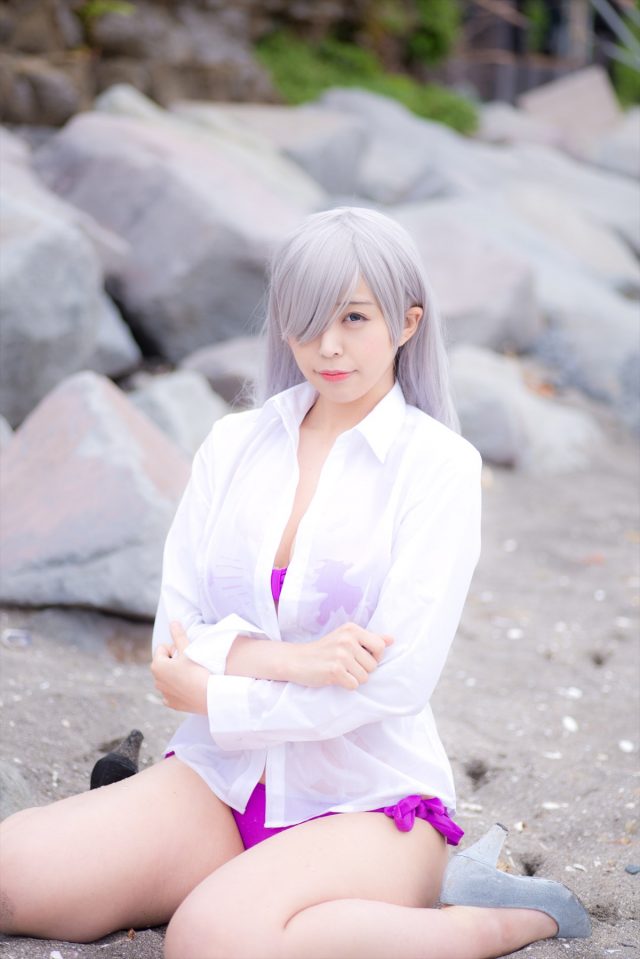 コスプレイヤーつぐ 水着の食い込みがエロい 『七つの大罪』 エリザベスのコスプレ画像