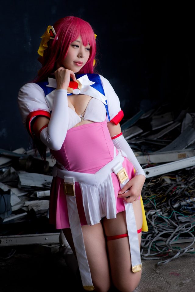 コスプレイヤーつぐ パンツが食い込んだ尻がエロい 『超昂天使エスカレイヤー』 コスプレ画像