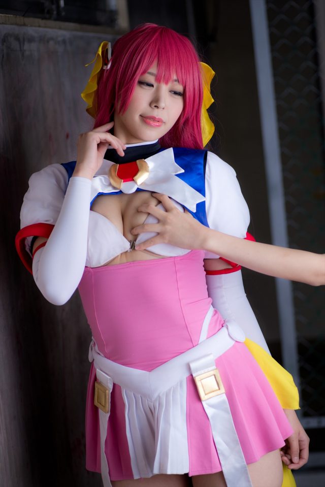 コスプレイヤーつぐ パンツが食い込んだ尻がエロい 『超昂天使エスカレイヤー』 コスプレ画像