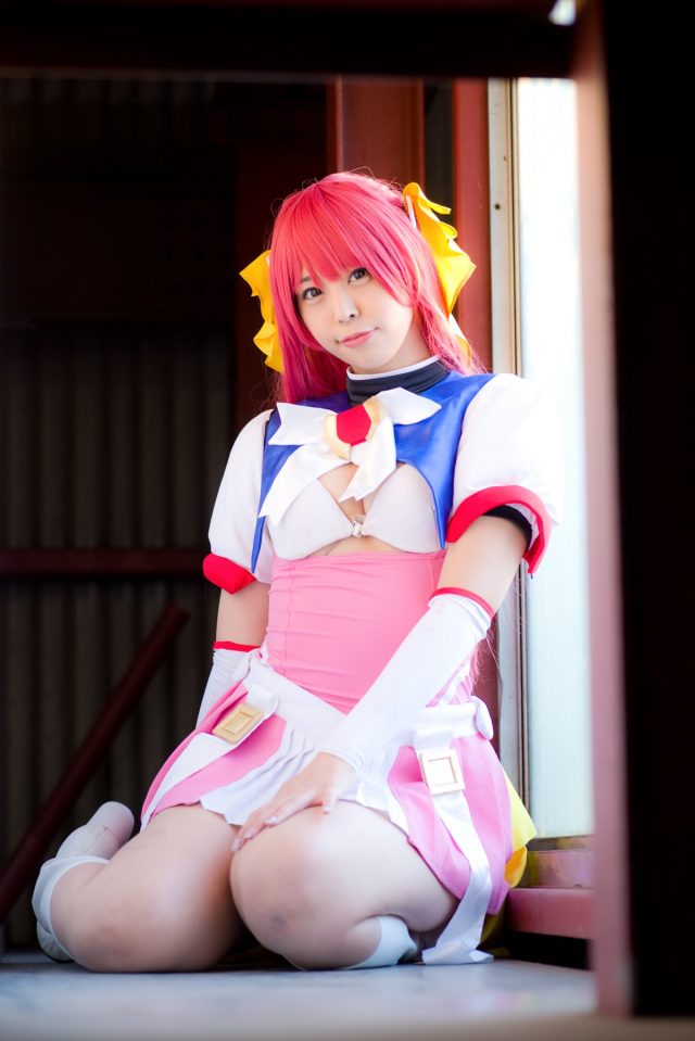 コスプレイヤーつぐ パンツが食い込んだ尻がエロい 『超昂天使エスカレイヤー』 コスプレ画像