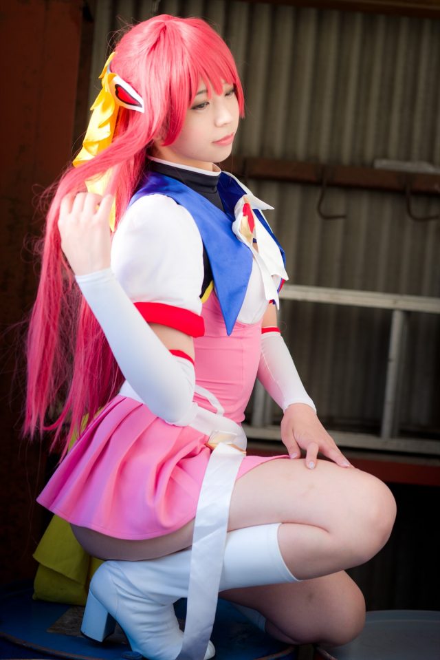 コスプレイヤーつぐ パンツが食い込んだ尻がエロい 『超昂天使エスカレイヤー』 コスプレ画像