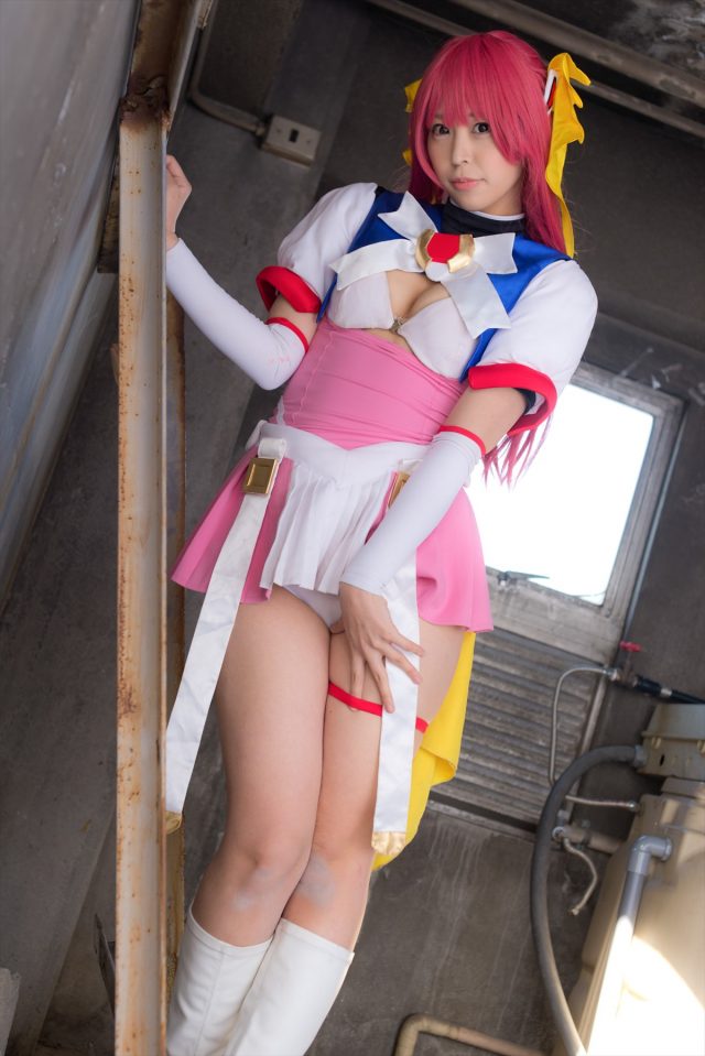 コスプレイヤーつぐ パンツが食い込んだ尻がエロい 『超昂天使エスカレイヤー』 コスプレ画像