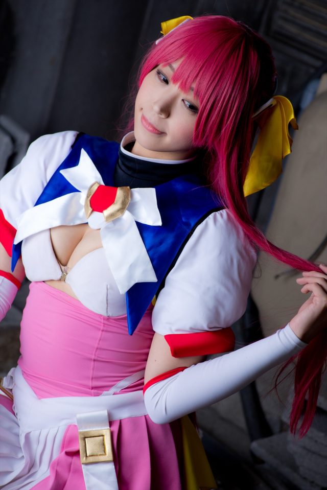 コスプレイヤーつぐ パンツが食い込んだ尻がエロい 『超昂天使エスカレイヤー』 コスプレ画像