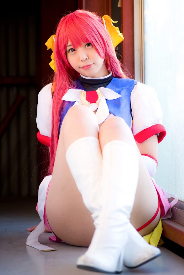 コスプレイヤーつぐ パンツが食い込んだ尻がエロい 『超昂天使エスカレイヤー』 コスプレ画像