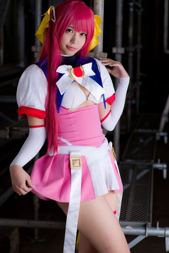 コスプレイヤーつぐ パンツが食い込んだ尻がエロい 『超昂天使エスカレイヤー』 コスプレ画像