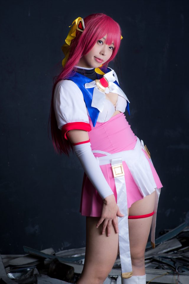 コスプレイヤーつぐ パンツが食い込んだ尻がエロい 『超昂天使エスカレイヤー』 コスプレ画像