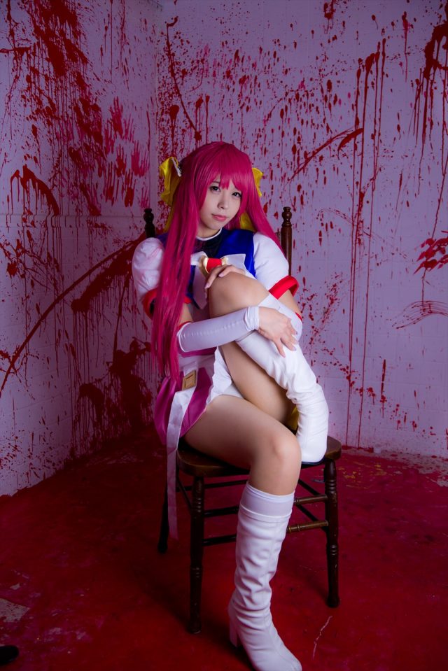 コスプレイヤーつぐ パンツが食い込んだ尻がエロい 『超昂天使エスカレイヤー』 コスプレ画像