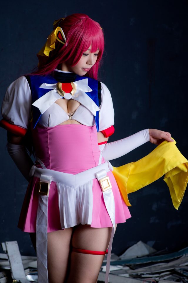 コスプレイヤーつぐ パンツが食い込んだ尻がエロい 『超昂天使エスカレイヤー』 コスプレ画像
