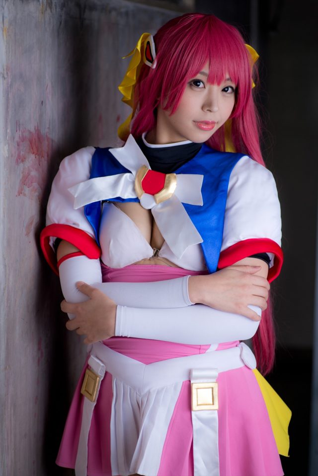 コスプレイヤーつぐ パンツが食い込んだ尻がエロい 『超昂天使エスカレイヤー』 コスプレ画像