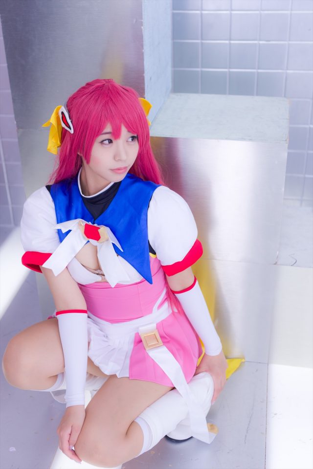 コスプレイヤー つぐ ムチムチな体がエロい 『超昂天使エスカレイヤー』 コスプレ画像