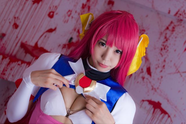 コスプレイヤーつぐ パンツが食い込んだ尻がエロい 『超昂天使エスカレイヤー』 コスプレ画像