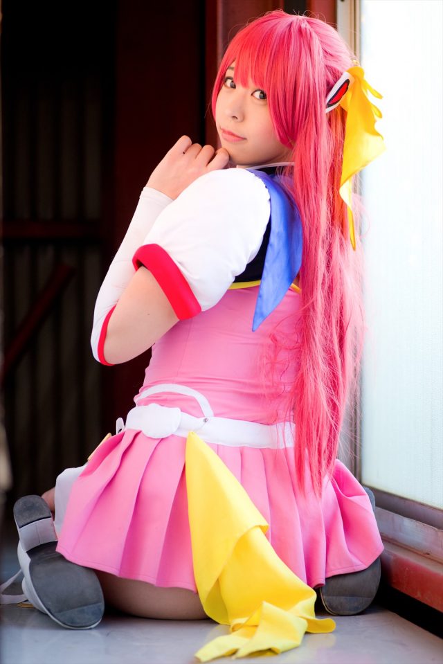 コスプレイヤーつぐ パンツが食い込んだ尻がエロい 『超昂天使エスカレイヤー』 コスプレ画像