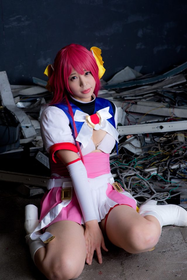 コスプレイヤーつぐ パンツが食い込んだ尻がエロい 『超昂天使エスカレイヤー』 コスプレ画像