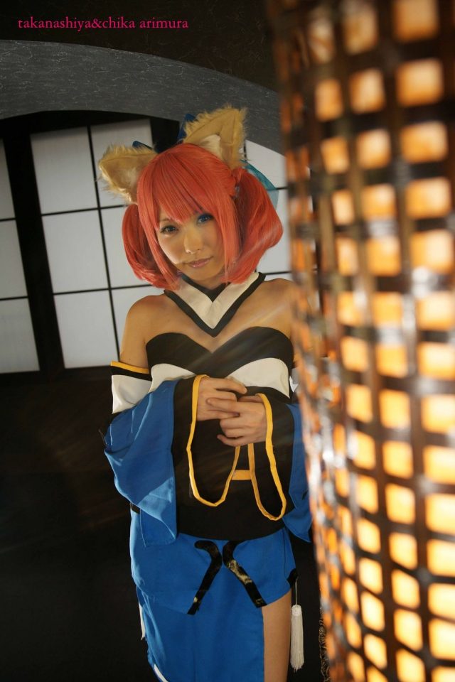有村千佳 パンチラがエロい『Fate/EXTRA』キャスターのコスプレ画像