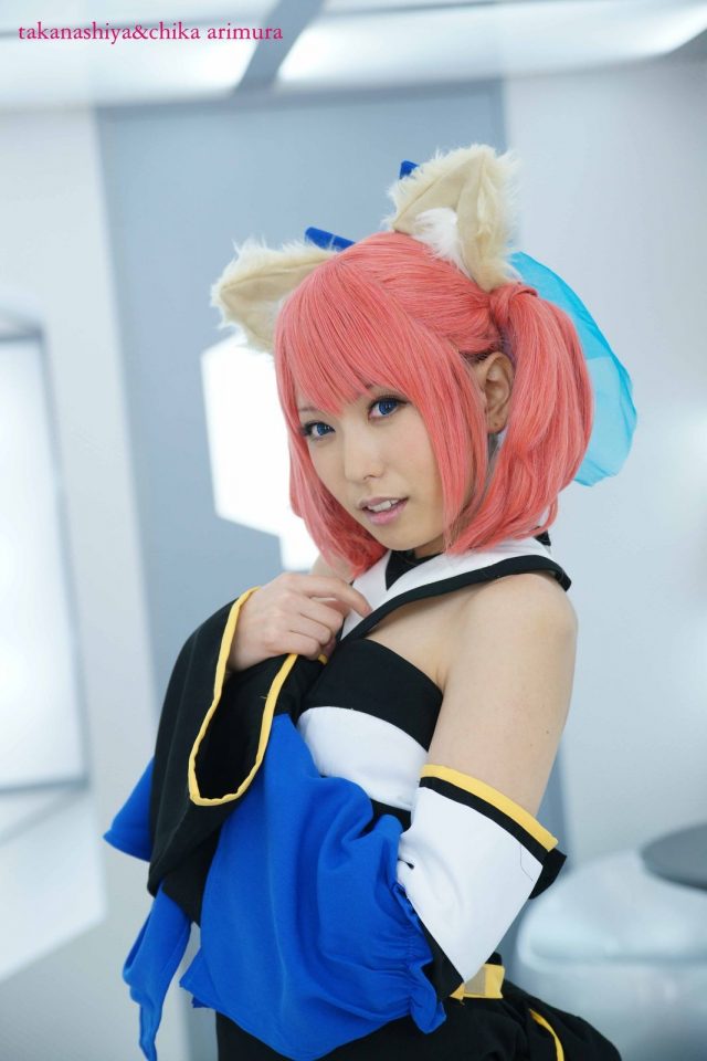 有村千佳 パンチラがエロい『Fate/EXTRA』キャスターのコスプレ画像
