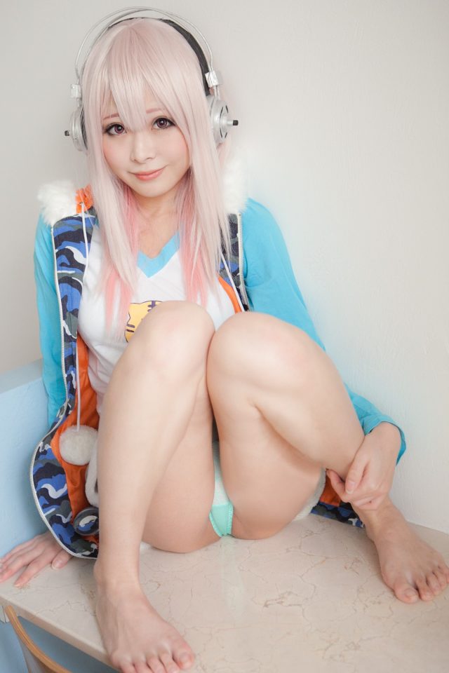 コスプレイヤー 芹沢ゆうか 無修正のマンコがエロい 『すーぱーそに子』 虎パーカーVerのコスプレ画像