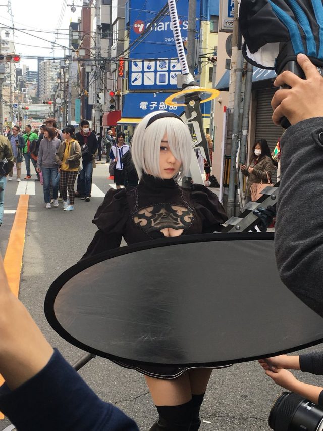 伊織もえ 第14回日本橋ストリートフェスタ2018 『NieR:Automata』 2Bのコスプレ画像