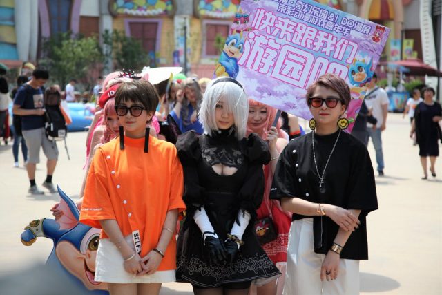 伊織もえ 第14回日本橋ストリートフェスタ2018 『NieR:Automata』 2Bのコスプレ画像