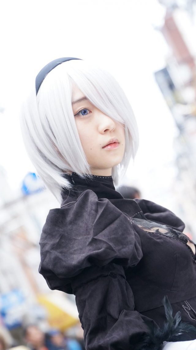 伊織もえ 第14回日本橋ストリートフェスタ2018 『NieR:Automata』 2Bのコスプレ画像
