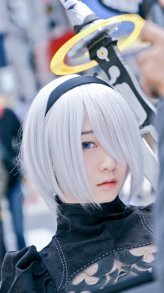 伊織もえ 第14回日本橋ストリートフェスタ2018 『NieR:Automata』 2Bのコスプレ画像