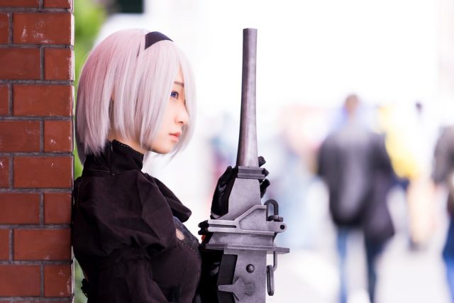 伊織もえ 第14回日本橋ストリートフェスタ2018 『NieR:Automata』 2Bのコスプレ画像