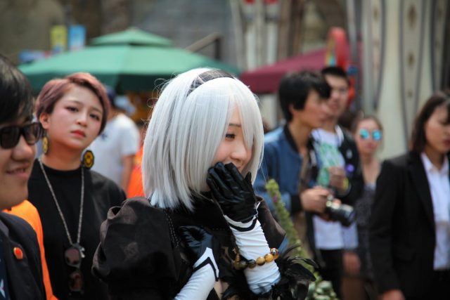 伊織もえ 第14回日本橋ストリートフェスタ2018 『NieR:Automata』 2Bのコスプレ画像
