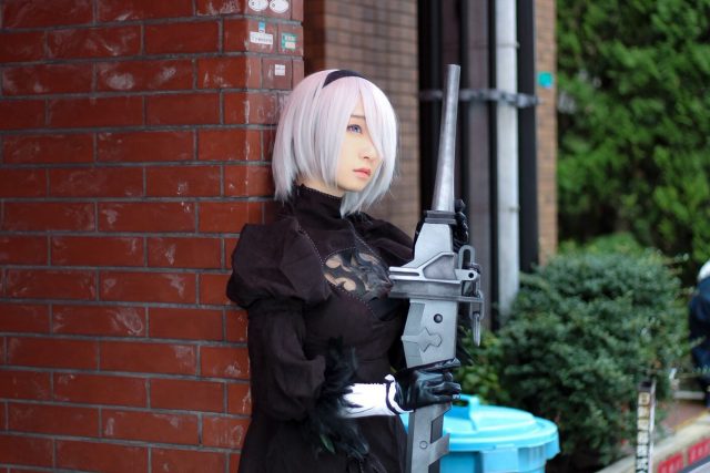 伊織もえ 第14回日本橋ストリートフェスタ2018 『NieR:Automata』 2Bのコスプレ画像