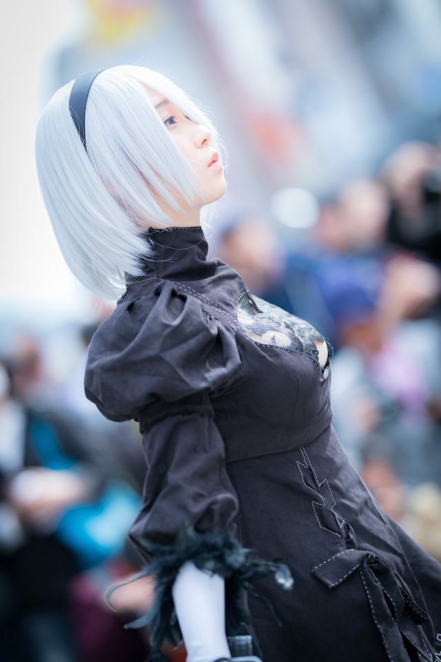 伊織もえ 第14回日本橋ストリートフェスタ2018 『NieR:Automata』 2Bのコスプレ画像