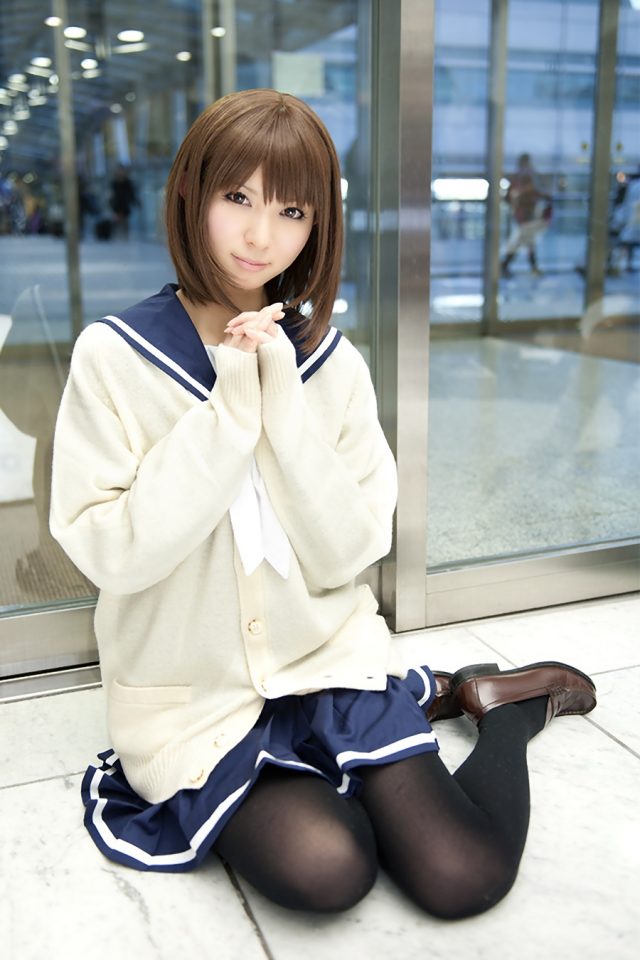 コスプレイヤー璃波 冬服セーラー服に黒タイツがエロい 『ラブプラス』 姉ヶ崎寧々のコスプレ画像