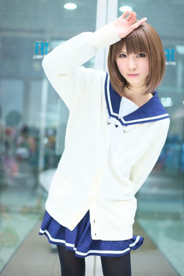 コスプレイヤー璃波 冬服セーラー服に黒タイツがエロい 『ラブプラス』 姉ヶ崎寧々のコスプレ画像