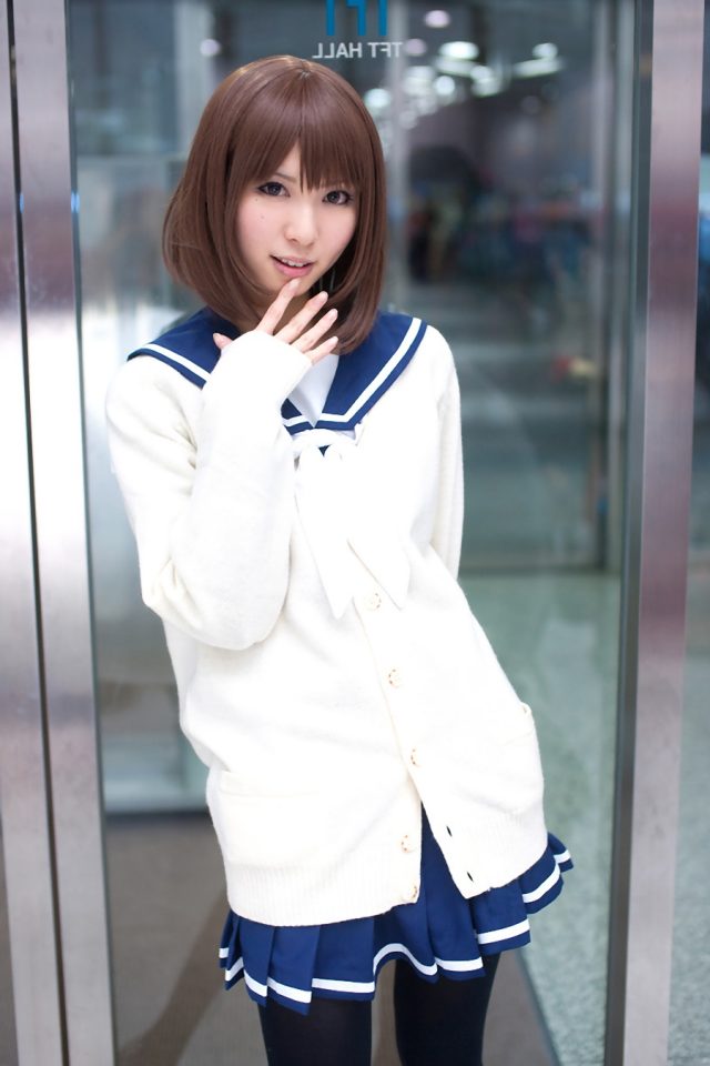 コスプレイヤー璃波 冬服セーラー服に黒タイツがエロい 『ラブプラス』 姉ヶ崎寧々のコスプレ画像