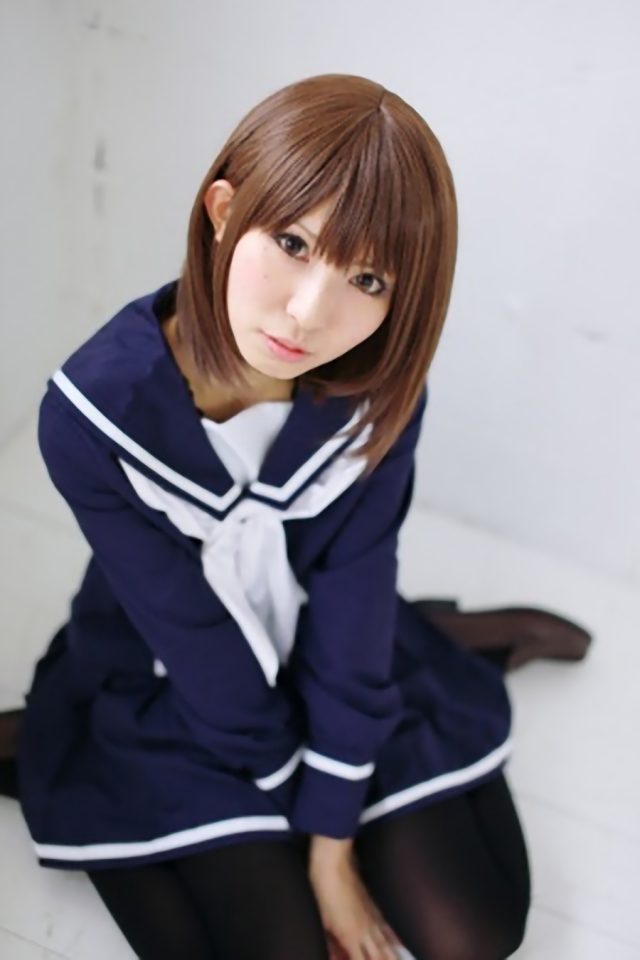 コスプレイヤー璃波 冬服セーラー服に黒タイツがエロい 『ラブプラス』 姉ヶ崎寧々のコスプレ画像